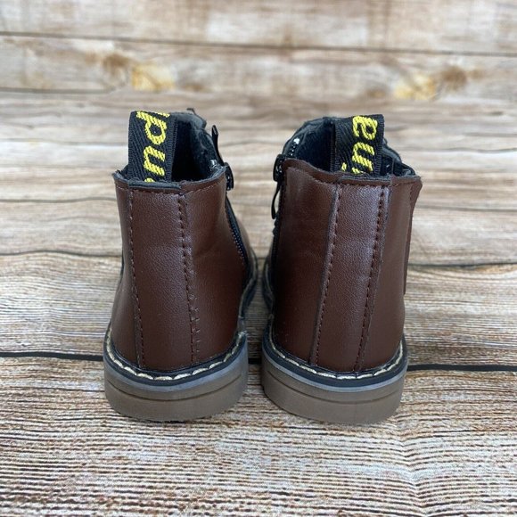 Blendina Baby Chelsea Shoes Toddler Size 24 Side Zip Boots - Brown - NEW - Picture 2 of 9